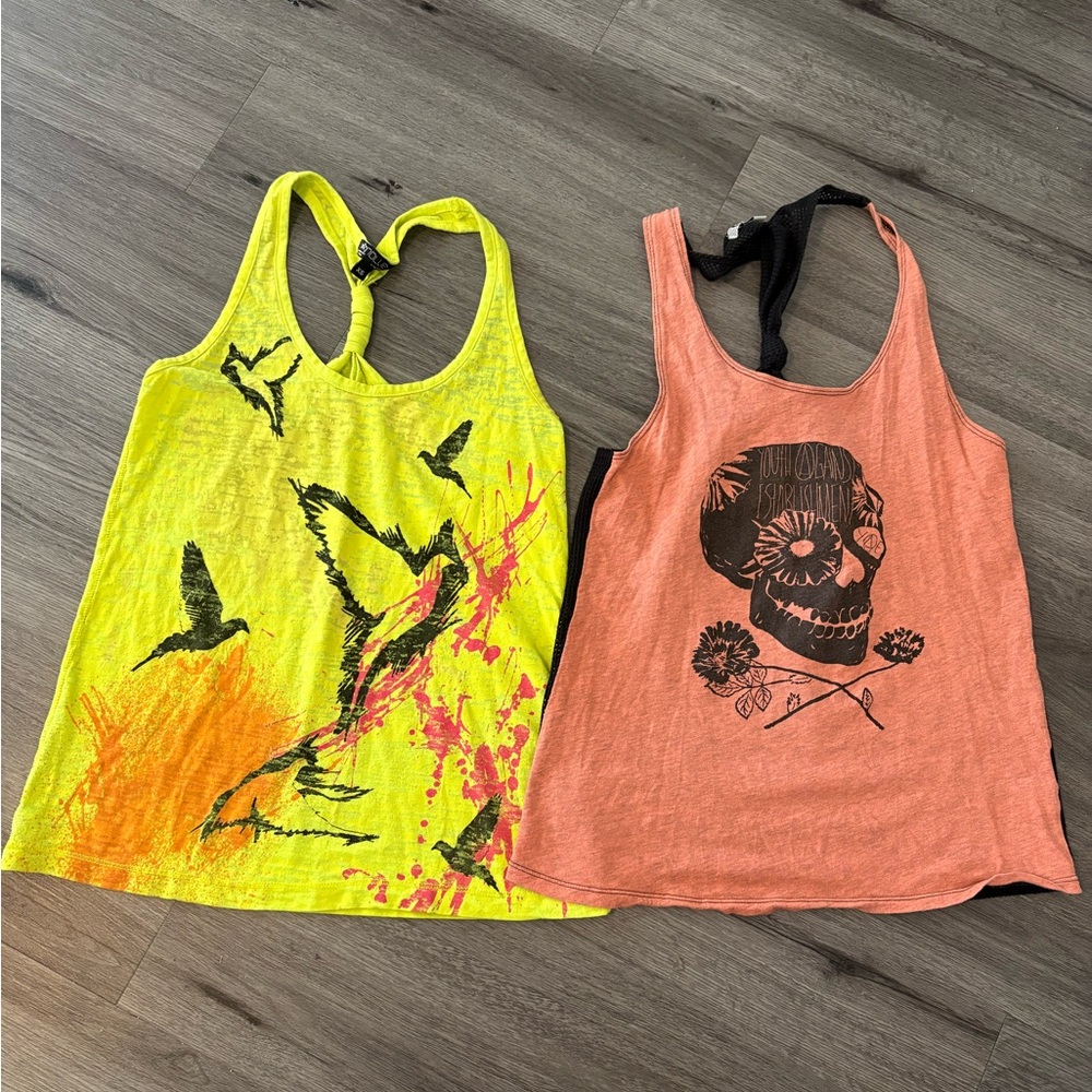 Pacific Sunwear Vibrant Women's Graphic Tank Tops